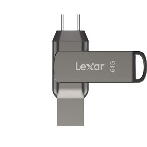 USB ključek Lexar JumpDrive Dual Drive D400, 64GB, USB 3.1 Type-C, 130 MB/s