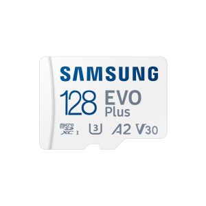 Spominska kartica Samsung EVO Plus, micro SDXC, 128GB, 160MB/s, U3, V30, A2, UHS-I, z adapterjem