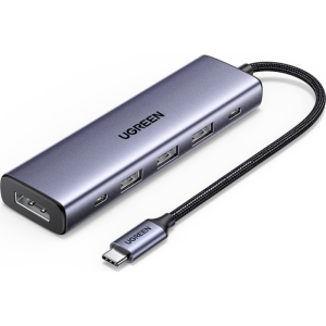 Ugreen 6-v-1 USB-C Hub (100 W PD, 4K@60Hz Displayport)