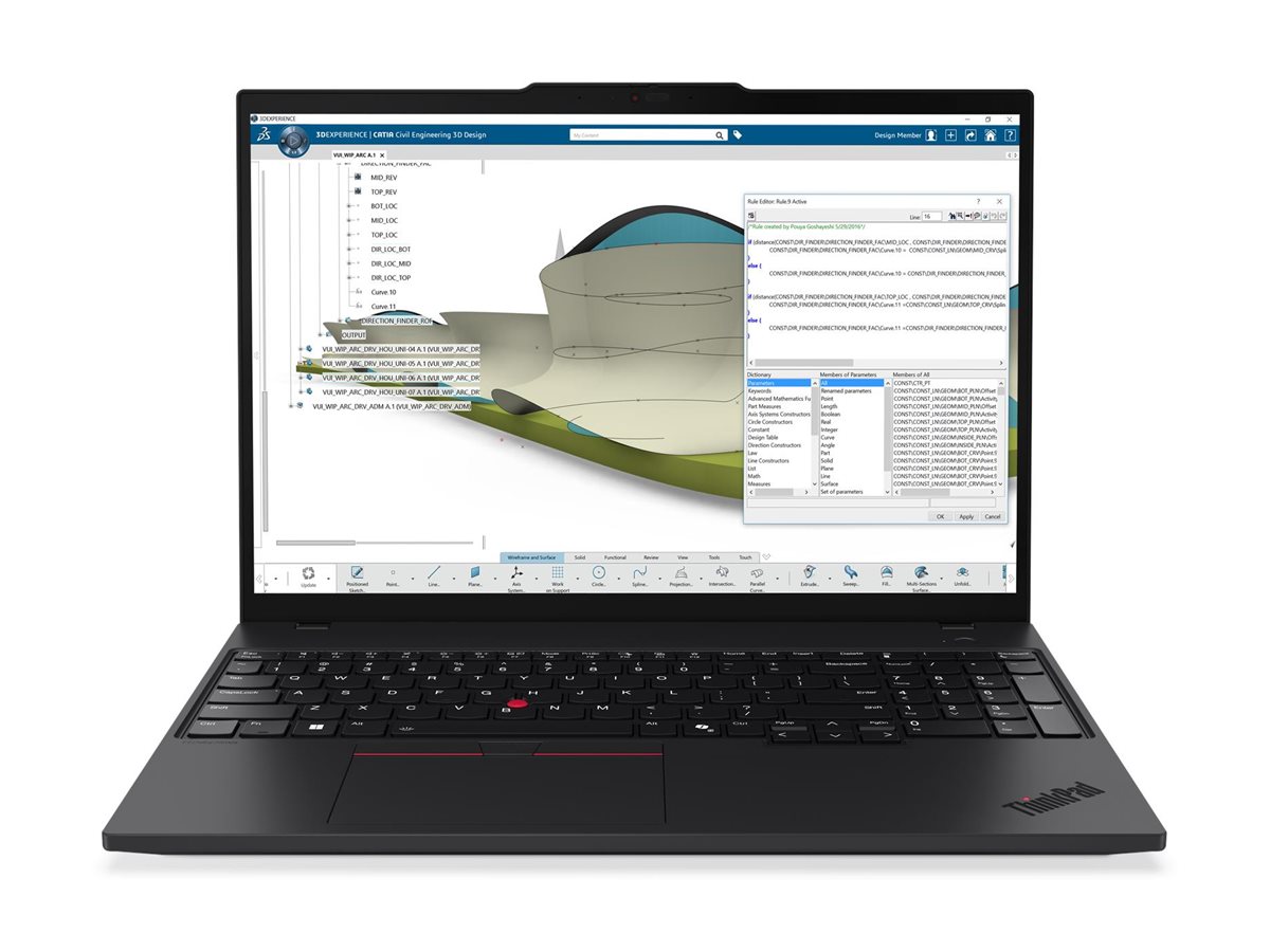 LENOVO ThinkPad P16s G4 Intel Core Ultra 7 255H 16inch WUXGA 32GB 1TB UMA W11P Black 3Y - slika 2