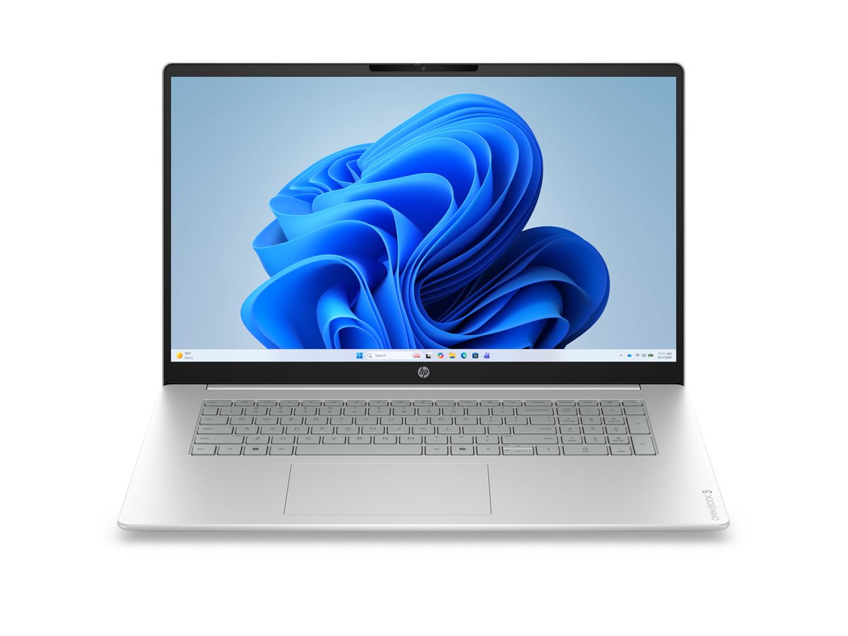 HP OmniBook 3 17-dp0016nmx AMD Ryzen 5 40 17.3inch FHD 16GB LPDDR5 512GB PCIe AMD Radeon 610M W11H Glacier Silver