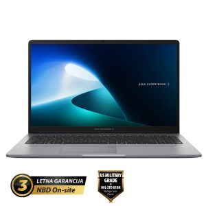 ASUS ExpertBook P1 15,6" (39,62cm) FHD Intel Core 7 240H 16GB 1TB Windows 11 Pro prenosni računalnik P1503CVA-WB240H4D0XN