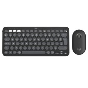 LOGITECH Pebble 2 Combo črna slo tisk brezžična tipkovnica + miška