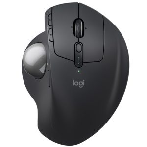 LOGITECH MX Ergo S brezžična Bluetooth USB optična grafitna miška