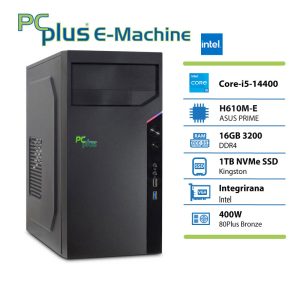 PCPLUS e-machine i5 14400 16GB DDR4 1TB SSD namizni računalnik